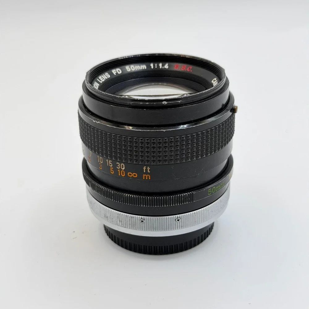 Canon FD 50mm f1.4 SSC Prime Lens Manual Focus SLR Breech Lock Made in Japan